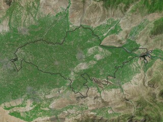 Andijon, Uzbekistan. High-res satellite. No legend