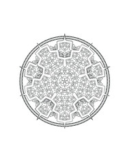 Obraz na płótnie Canvas Mandala for adult or children's coloring book