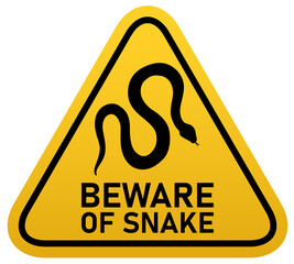  warning danger beware of snake