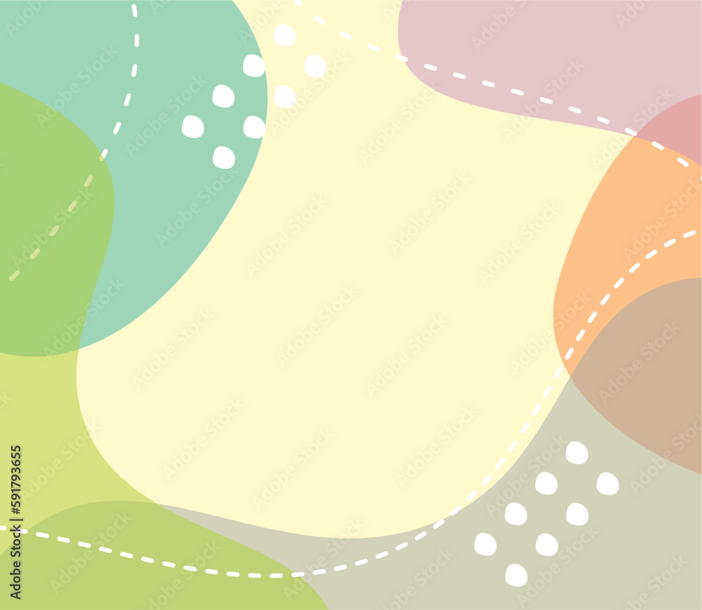 Poster earth day background fresh color abstract shape, wave pattern with free space for text. template for
