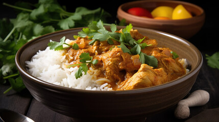 Savory Green Chicken Curry - Generative AI