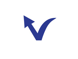  creative finance V logo icon Vector graphics  illustration 