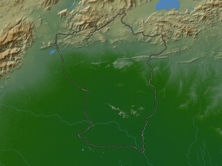 Cojedes, Venezuela. Physical. No legend