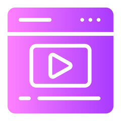video marketing gradient icon
