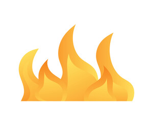 Burning bonfire vector illustration
