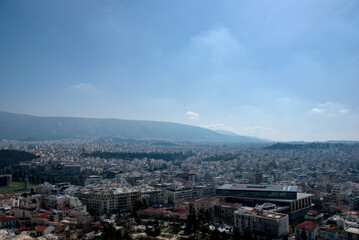 Vue sur Athènes depuis l'Acropole - Athènes - Grèce
