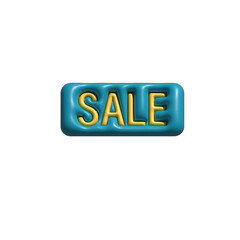 icon sale 3d render of a sign