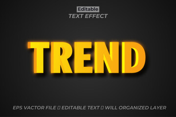Free vector Trend text effect editable modern lettering typography font style	