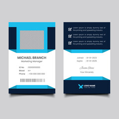 Obraz premium Corporate id card design template