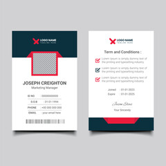 Fototapeta na wymiar Marketing business id card template