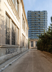 building in the city