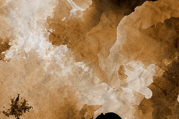 Sepia Scratched brown Watercolor Over Background