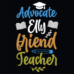 Obraz premium Elementary school teachings typography graphics tshirt design 