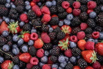 a pile of berries