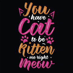 Best cats cat mom typography graphics tshirt design 