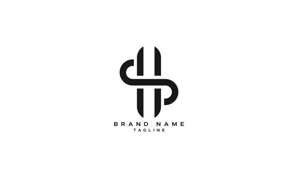 DHP, HDP, PHD, SH, HS, Abstract initial monogram letter alphabet logo design