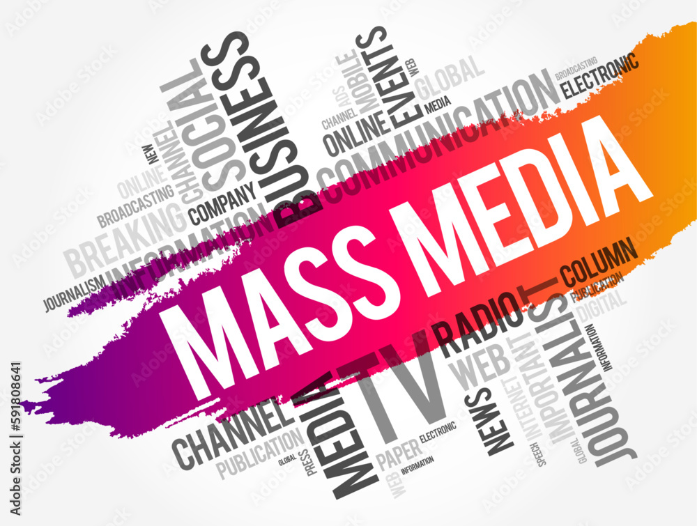 Poster mass media refers to a diverse array of media technologies that reach a large audience via mass comm