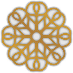 The Radiant Elegance of Golden Mandala Islamic Luxury
