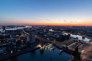 Foto op Canvas Sunset view from the Euromast in Rotterdam © Francagielen