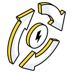 Trendy vector design of energy recycling