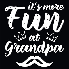 Grandpa or dad typography graphics tshirt design 