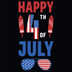 4th july American independent day typography graphics tshirt design 