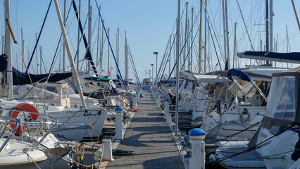 Hafen an der Cote d'Azur in Frankreich Port de Santa-Lucia
