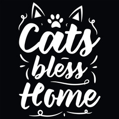 cats love cats lady typography graphics tshirt design 