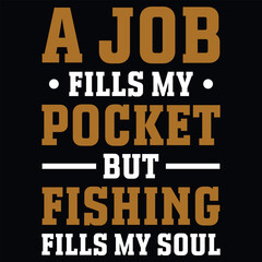Naklejka na ściany i meble Fishing typography graphic vintages tshirt design 