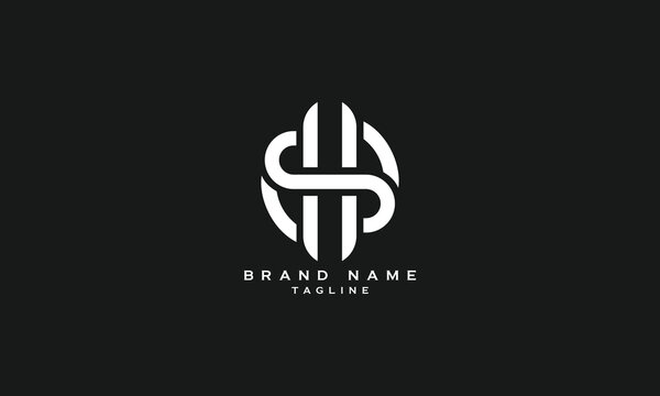 SBH, SHB, SH, HS, HB, BH, Abstract initial monogram letter alphabet logo design