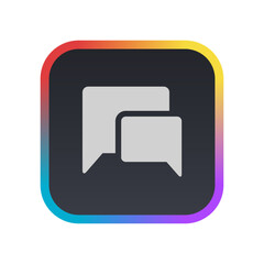 Fototapeta premium Chat Bubble - Pictogram (icon) 