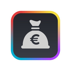Money Bag Euro - Pictogram (icon) 