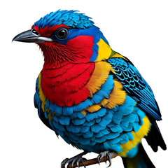 colorful bird, transparent, no background. PNG, Generative AI