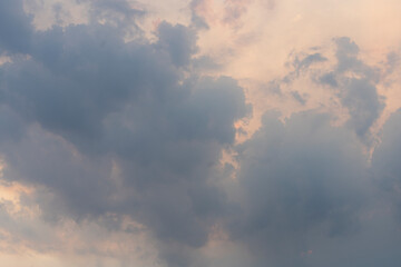 Clouds on sky sky pink and blue colors. Sky abstract natural background