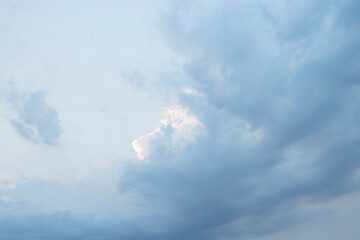 Summer sky with clouds. Cloudscape, sky only