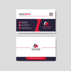 Fototapeta na wymiar modern creative business card and name card,horizontal simple clean template vector design
