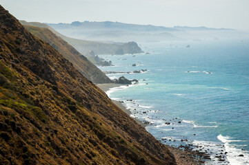 Sonoma Coast State Beach on a Hazy Summer Morning
