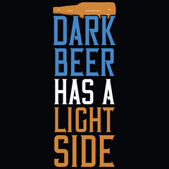 Beer drinking typography graphics tshirt design 