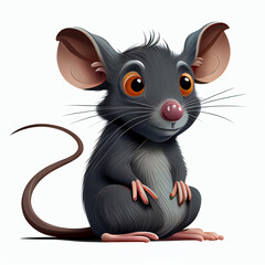 illustration of cartoon rat