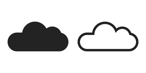 cloud Icon set line, wind clouds Icon weather forecast pictogram. Wind icon, wind blowing windy weather. Air icons, doodle wind. Winds and clouds weather symbol. Winds Speed icon.