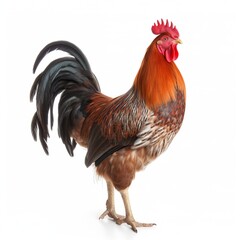 Fototapeta premium rooster isolated on white background