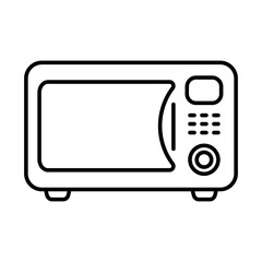 Microwave oven icon. Kitchen appliance icon. Simple microwave oven icon.