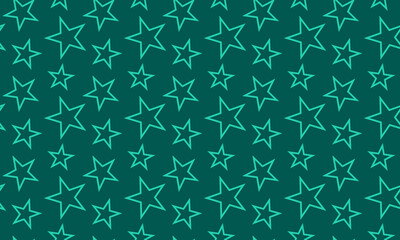 Stars pattern Line Geometric Seamless pattern Vector Illustration Green Background Abstract texture with scattered stars. Star. Textile swatch fashion Fabric design Pastel Light Green For Wrap clothes