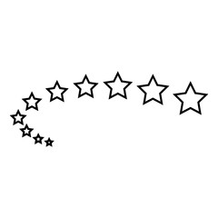 Star icon vector. Sparkle illustration sign. shine symbol. space logo.