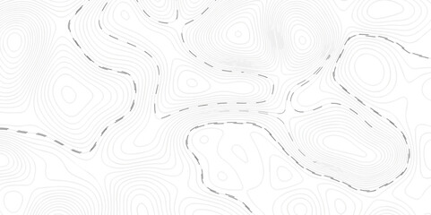 Abstract pattern with lines. Abstract sea map geographic contour map and topographic contours map background. Abstract white pattern topography vector background. Topographic line map background. 