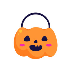 Halloween Item Graphic Element Candy pumpkin basket
