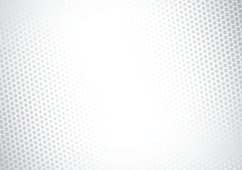 Modern Halftone white and grey background. Decorative web concept, banner, layout, poster. Vector illustration