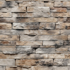 Texture of a stone laying from the gray stone put in any order, brick stone background, generative ai