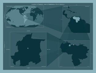 Yaracuy, Venezuela. Described location diagram