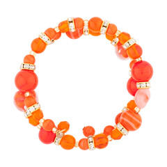 Obraz premium Murano glass bracelet, carved on a white background
